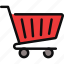 trolley, shopping, market, commerce, store, buy 
