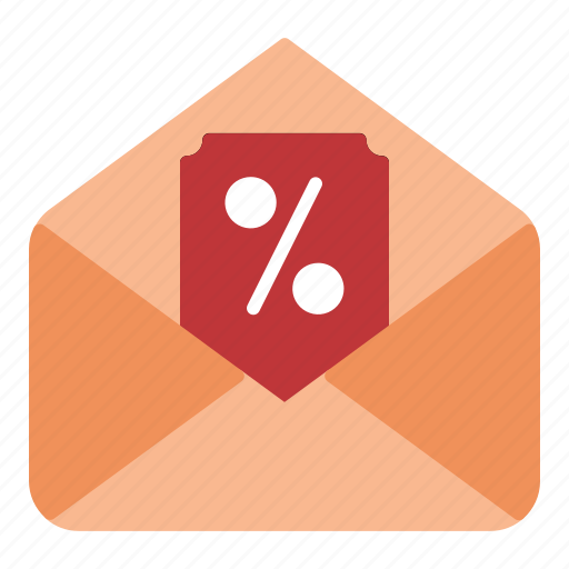 Mail, coupon, black, friday, discount, ticket icon - Download on Iconfinder