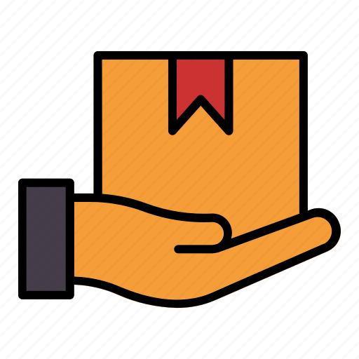 1, delivery, hand, box, black, friday, package icon - Download on Iconfinder