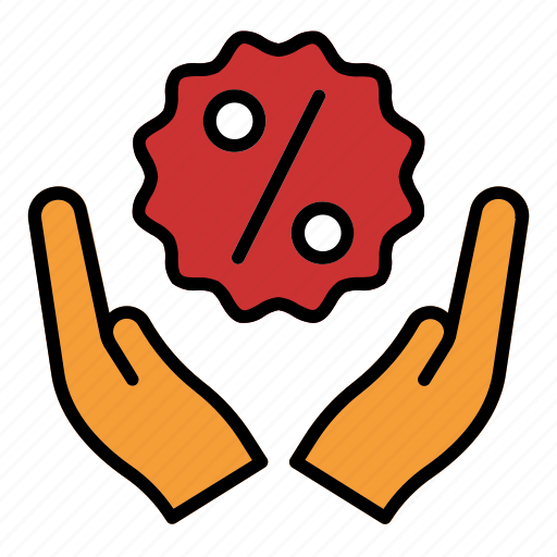 1, hand, offer, black, friday, discount, shopping icon - Download on Iconfinder