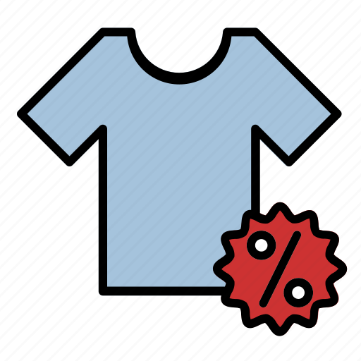 1, tshirt, discount, cloth, black, friday, offer icon - Download on Iconfinder