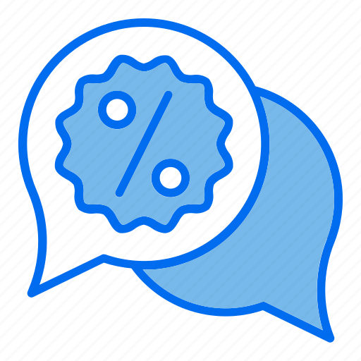 1, chat, discount, conversation, sale, black, friday icon - Download on Iconfinder
