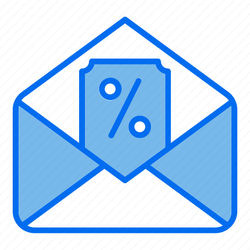 Mail, coupon, black, friday, discount, ticket icon - Download on Iconfinder