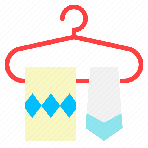 Clothes, hanger, necktie, tie, towel icon - Download on Iconfinder