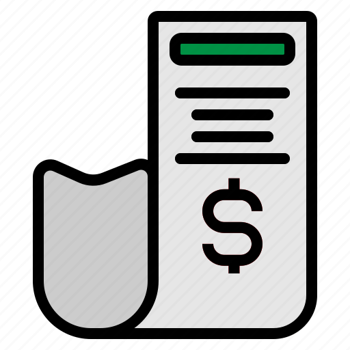 Bill, dollar, invoice, receipt, transaction icon - Download on Iconfinder