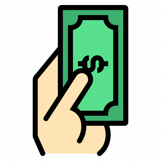 Dollar, hand, money, pay, payment icon - Download on Iconfinder