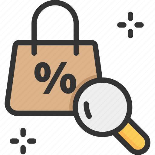 Discount, offer, search icon - Download on Iconfinder