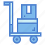 commerce, delivery, shipping, trolley 