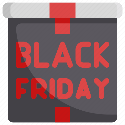 Black friday, box, discount, gift, package, sale, shopping icon - Download on Iconfinder
