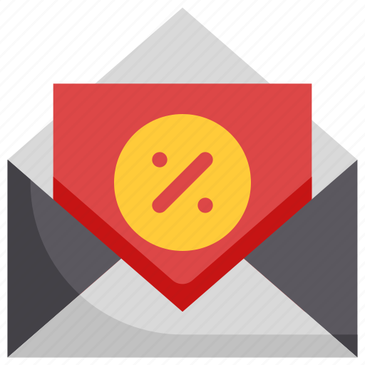 Discount, email, letter, mail, message, sale, shopping icon - Download on Iconfinder