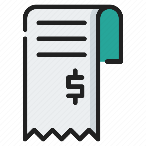 Bill, invoice, paper, payment, receipt, tax, transaction icon - Download on Iconfinder