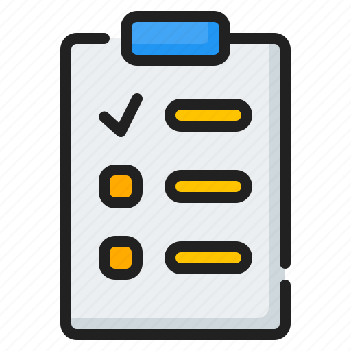 Checklist, clipboard, list, note, paper, plan, report icon - Download on Iconfinder