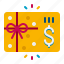 gift, card, credit, present 