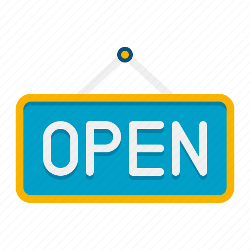 Open, sign, shopping icon - Download on Iconfinder