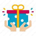 present, gift, box, suprise