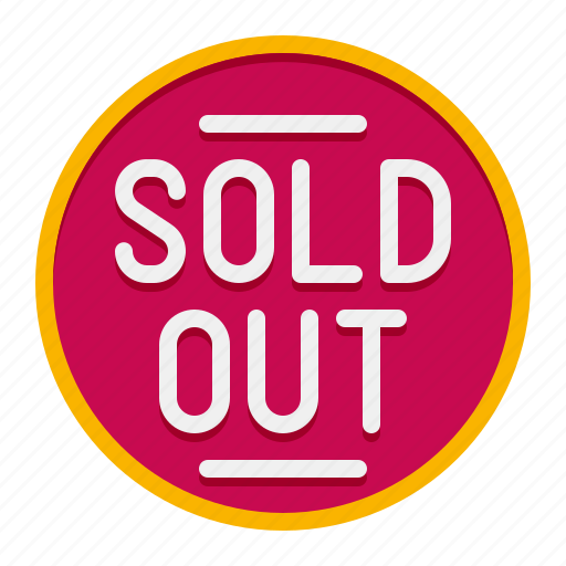 Sold, out, sale, sign icon - Download on Iconfinder