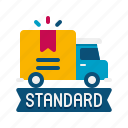standard, shipping, delivery, truck