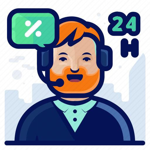 24h, avatar, contact, support icon - Download on Iconfinder