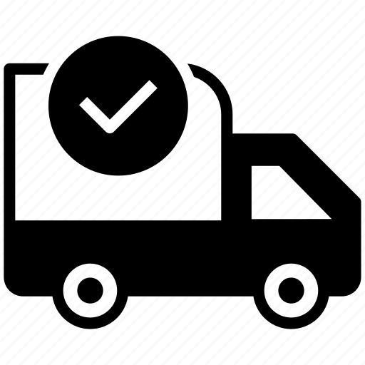 Truck, delivery, cargo, transport, shipping, done, check icon - Download on Iconfinder