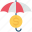 black friday, insurance, dollar, investment, umbrella 