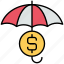 black friday, insurance, dollar, investment, umbrella 