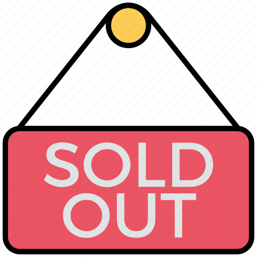 Black friday, sold out, stock, board, sign, shopping icon - Download on Iconfinder