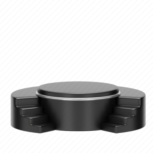 Podium, round, black, stage, entertainment, show, decoration icon - Download on Iconfinder