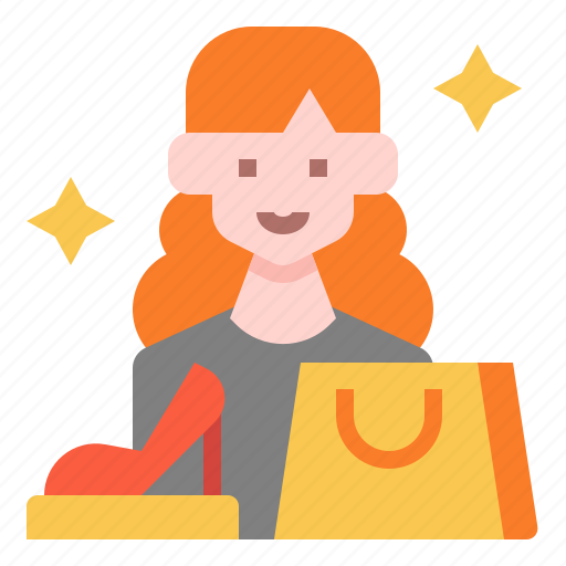 Ecommerce, shop, shopping, woman icon - Download on Iconfinder