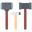 hammer, tools, blacksmith, forging 