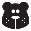 head, bear 