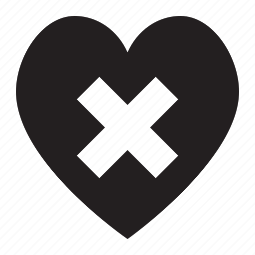Cancel, heart icon - Download on Iconfinder on Iconfinder