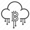 bitcoin, blockchain, cloud, crypto, currency, money