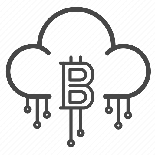 Bitcoin, blockchain, cloud, crypto, currency, money icon - Download on Iconfinder