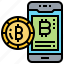 application, bitcoin, smartphone, trade, transaction 