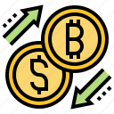 bitcoin, commerce, currency, exchange, money