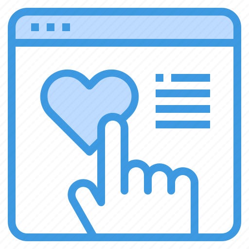 Browser, communication, feedback, heart, rating icon - Download on Iconfinder