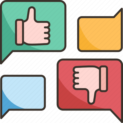 Feedback, comments, review, like, dislike icon - Download on Iconfinder