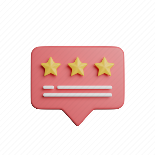 Review, front, feedback, rating, star, favorite, bookmark 3D illustration - Download on Iconfinder