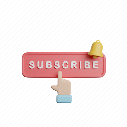 Subscribe, front, feed, video, channel, movie 3D illustration - Download on Iconfinder