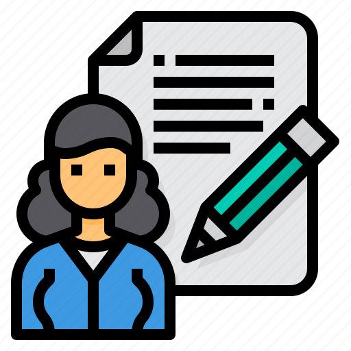 Blogger, content, edit, pencil, writer icon - Download on Iconfinder