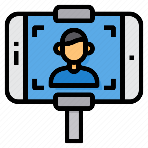 Live, picture, recording, selfie, smartphone, streaming, video icon - Download on Iconfinder