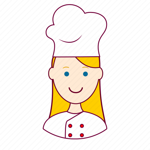 Blonde woman professions, chef, chefe de cozinha, emprego, job, mulher, professions icon - Download on Iconfinder