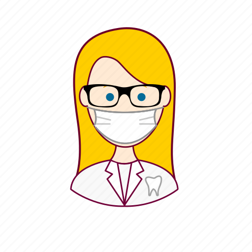 Blonde woman professions, dentes, dentist, dentista, emprego, job, mulher icon - Download on Iconfinder