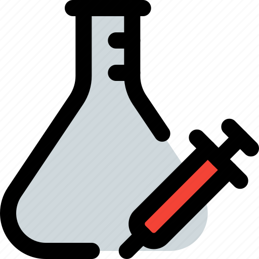 Injection flask medical test icon Download on Iconfinder