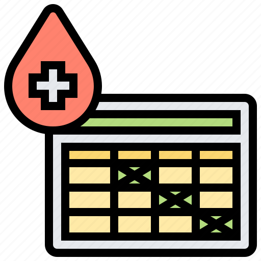Blood, card, donor, history, schedule icon - Download on Iconfinder
