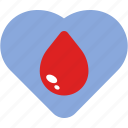 heart, blood, drop, water, donation