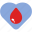 heart, blood, drop, water, donation 