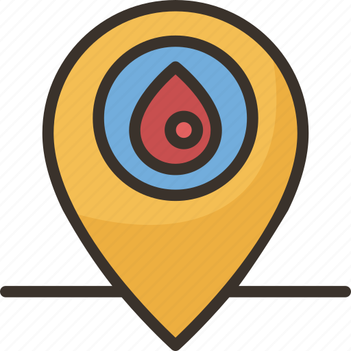 Location, hospital, blood, donation, place icon - Download on Iconfinder