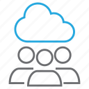 cloud, weather, data, database, storage, network