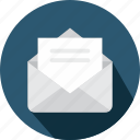 content, email, envelope, interface, message, note, open